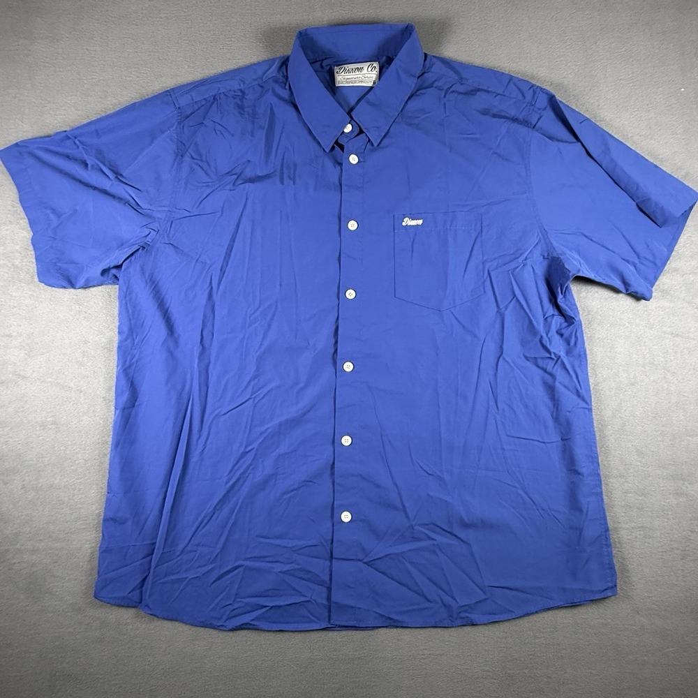 Dixxon Flannel Co Shirt Mens 4XL Blue Button Up DLux Signature Series Bamboo